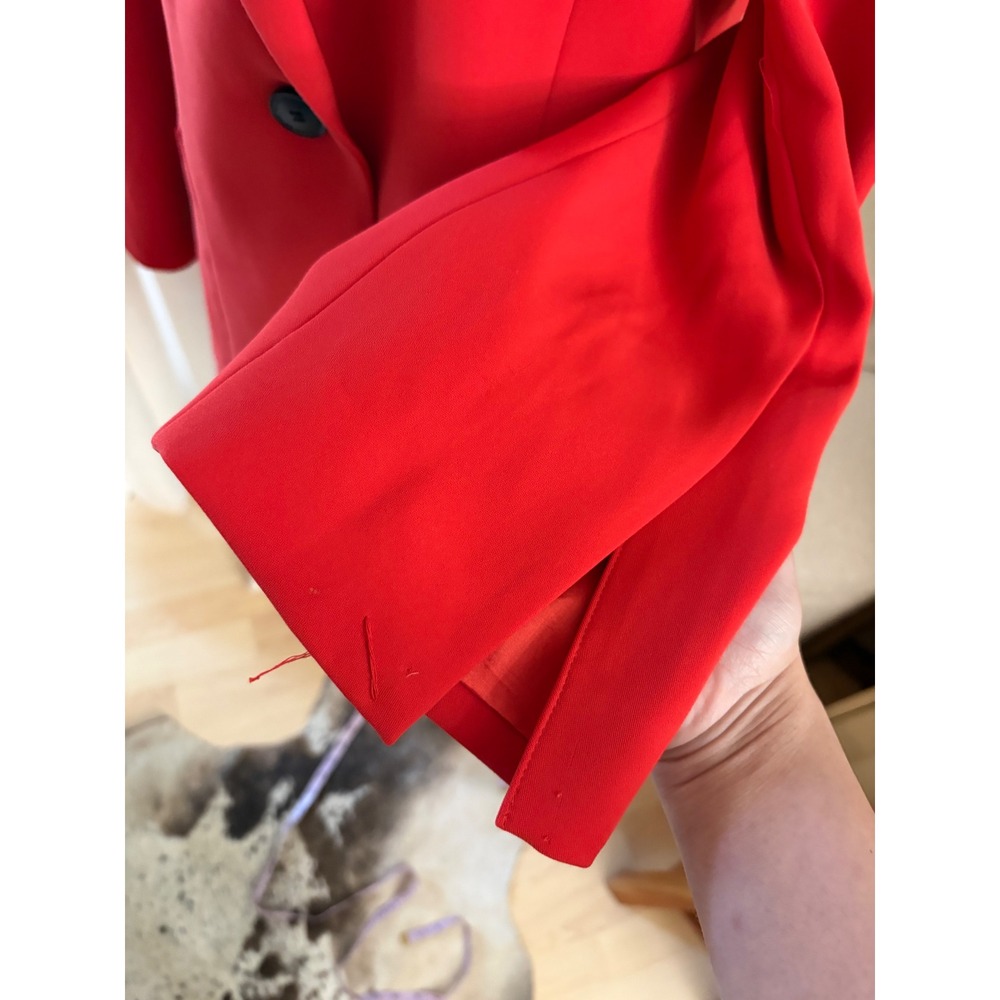 REISS Maia Single Breasted Blazer Red Size 6 - Picture 5 of 12